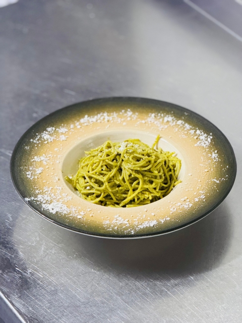 Pesto Sosu Spagetti